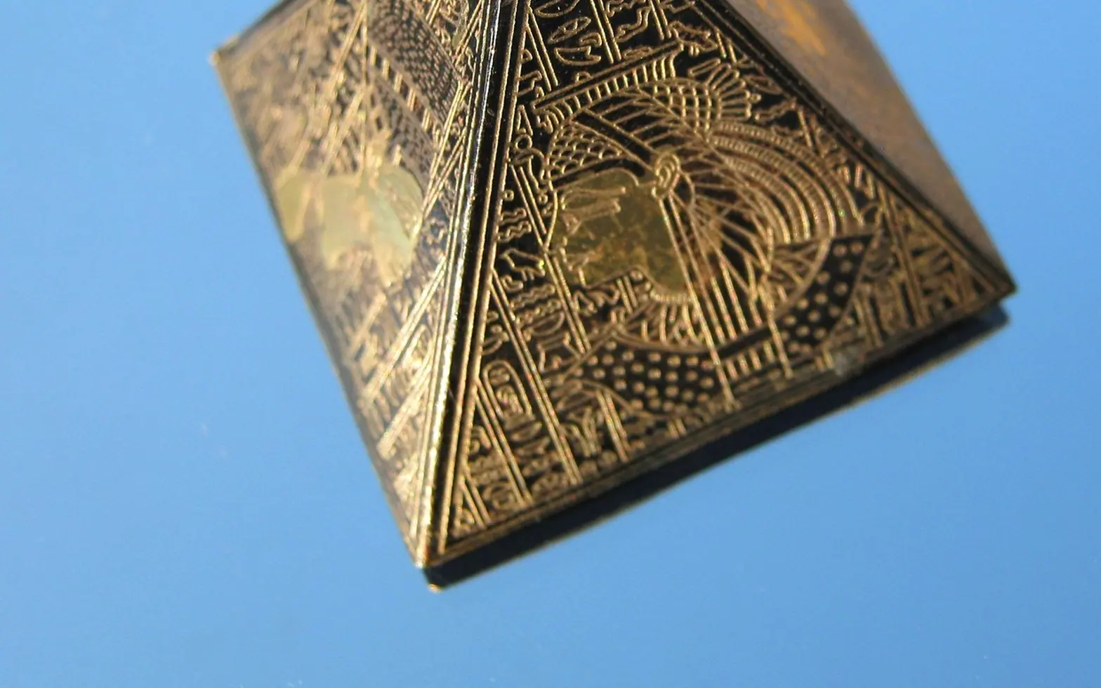 Pyramid, model and egyptian