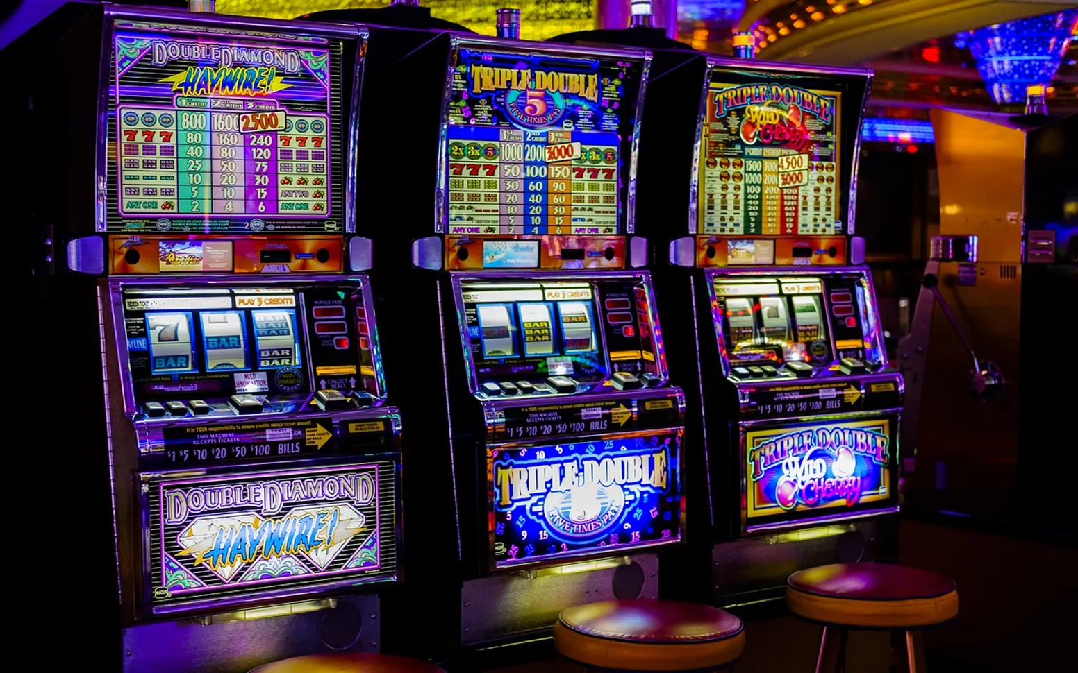 Casino, game room and slot machines